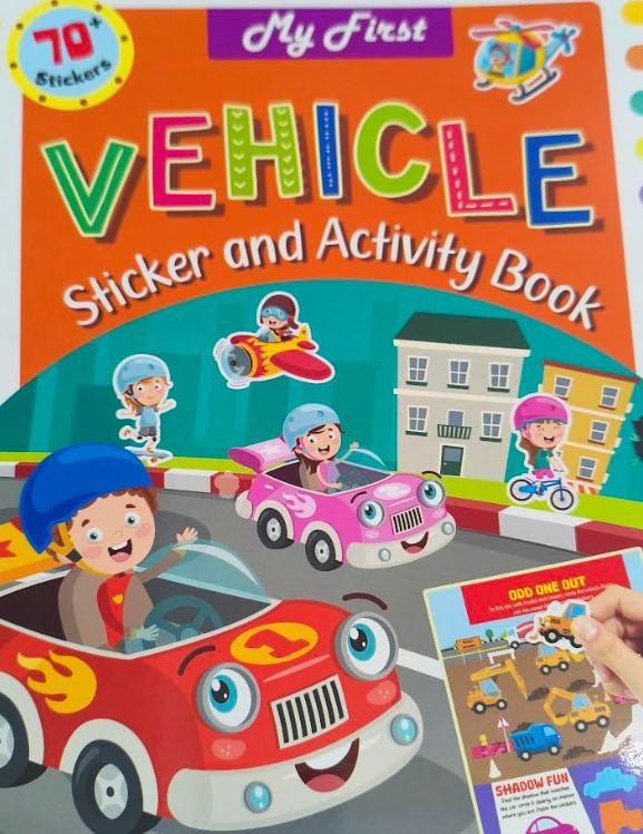 My First Vehicle Sticker And Activity Book